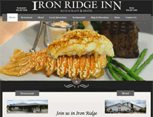 Tablet Screenshot of ironridgeinn.com